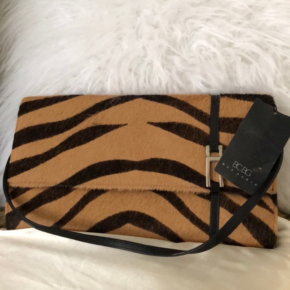 tiger print clutch